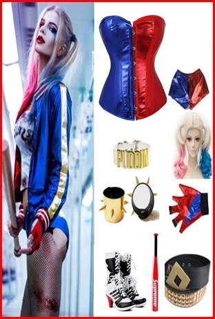 ชุด Harley Quinn / ชุดฮารี่ควิน / suicide squad 2022