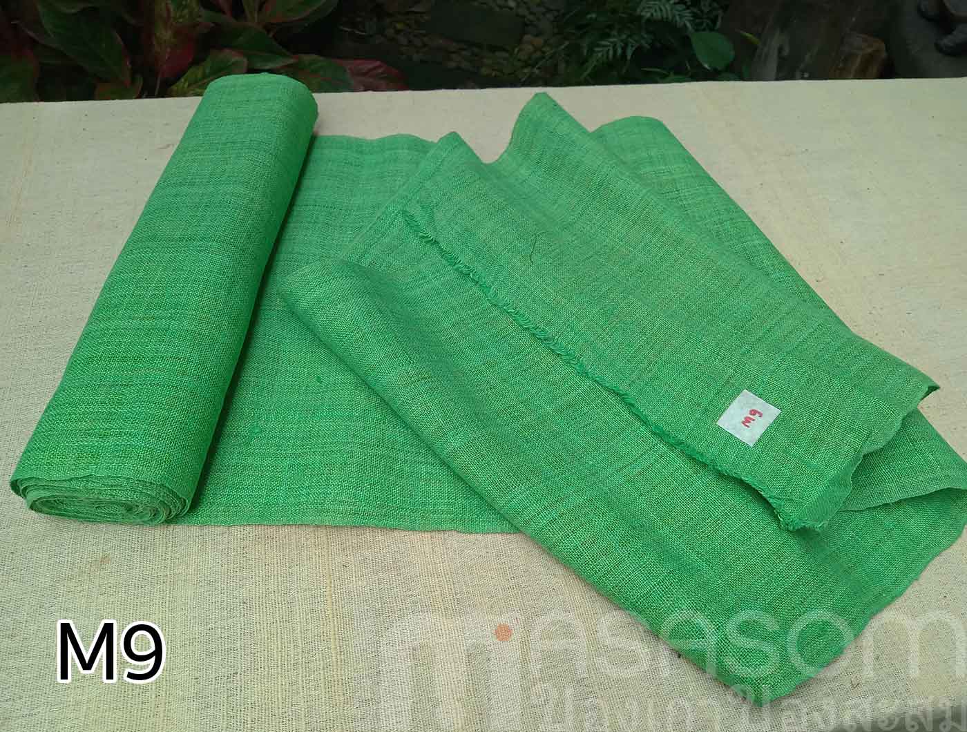 ผ้าใยกัญชงทอมือย้อมสี