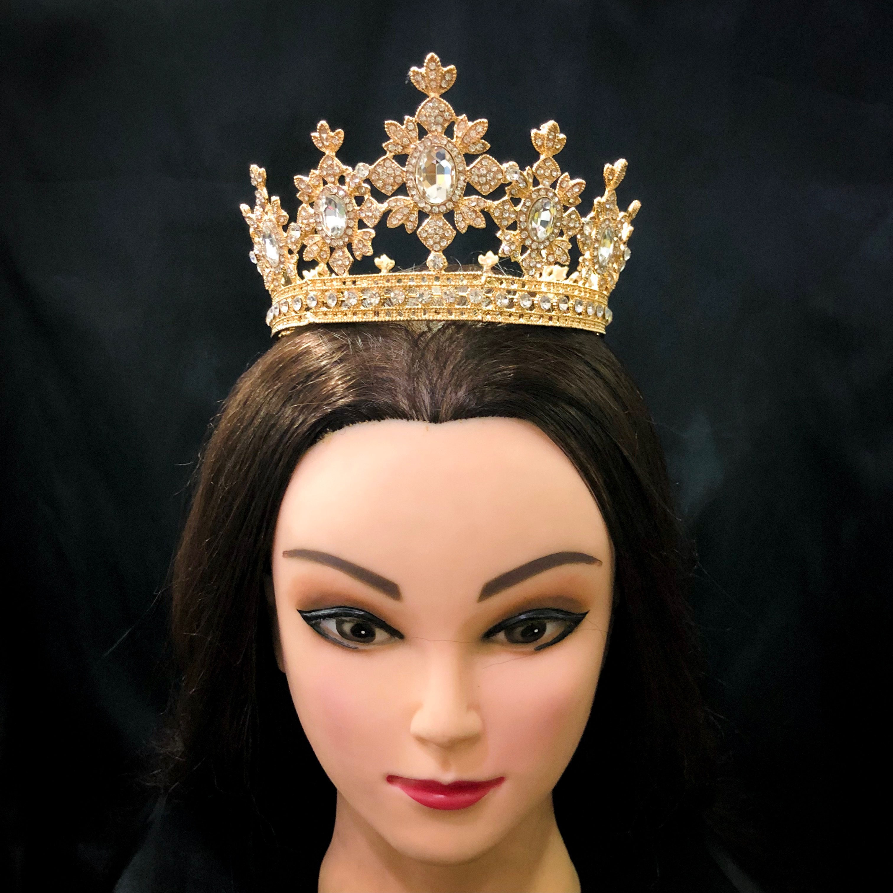 (พร้อมส่ง) มงกุฏ 050 พลอยขาว