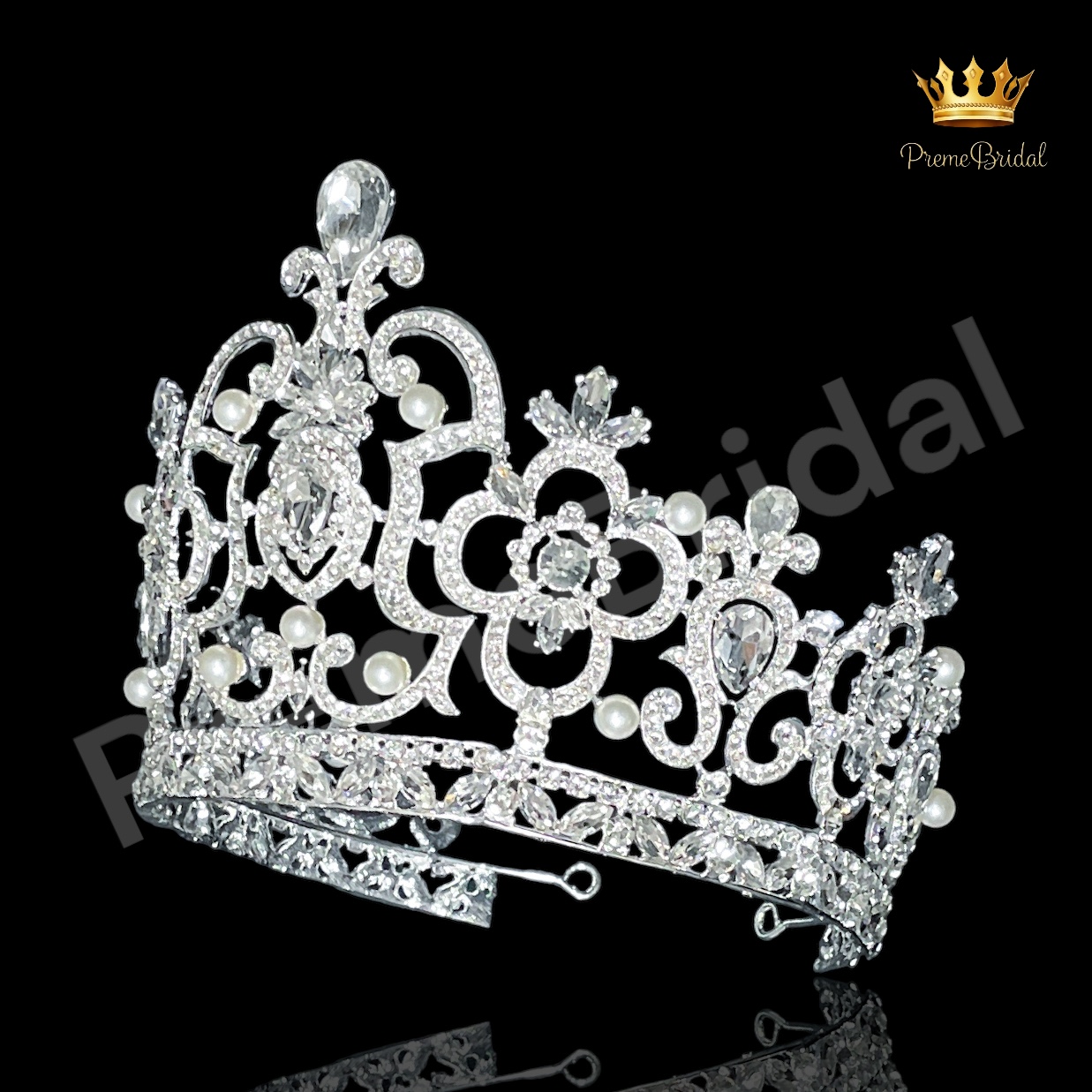 (พร้อมส่ง) เทียร่า 166 สีเงิน มงกุฎนางงาม ที่ฮิตที่สุด งานสวย ปราณีต สินค้าพร้อมส่งจากไทย