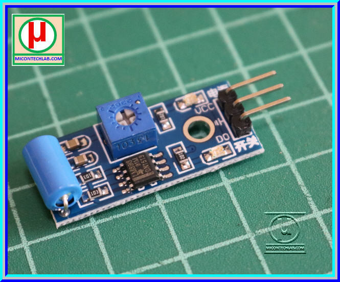 1x เซ็นเซอร์ตรวจจับการสั่นสะเทือน SW-420 (Vibration Sensor)