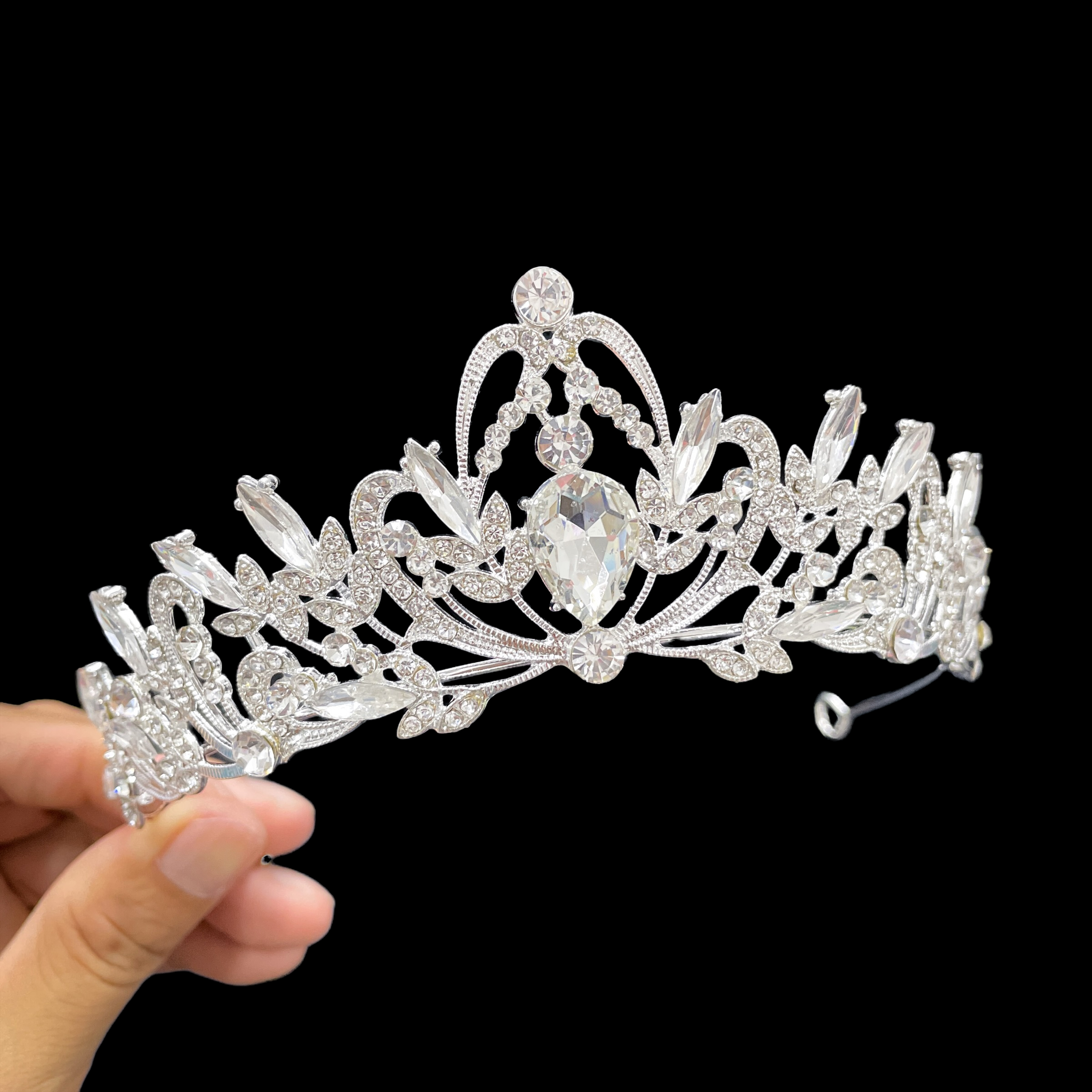 (พร้อมส่ง) เทียร่า 310 สีเงิน งานสวย ปราณีต QCเพชรทุกเม็ด สินค้าพร้อมส่งจากไทย