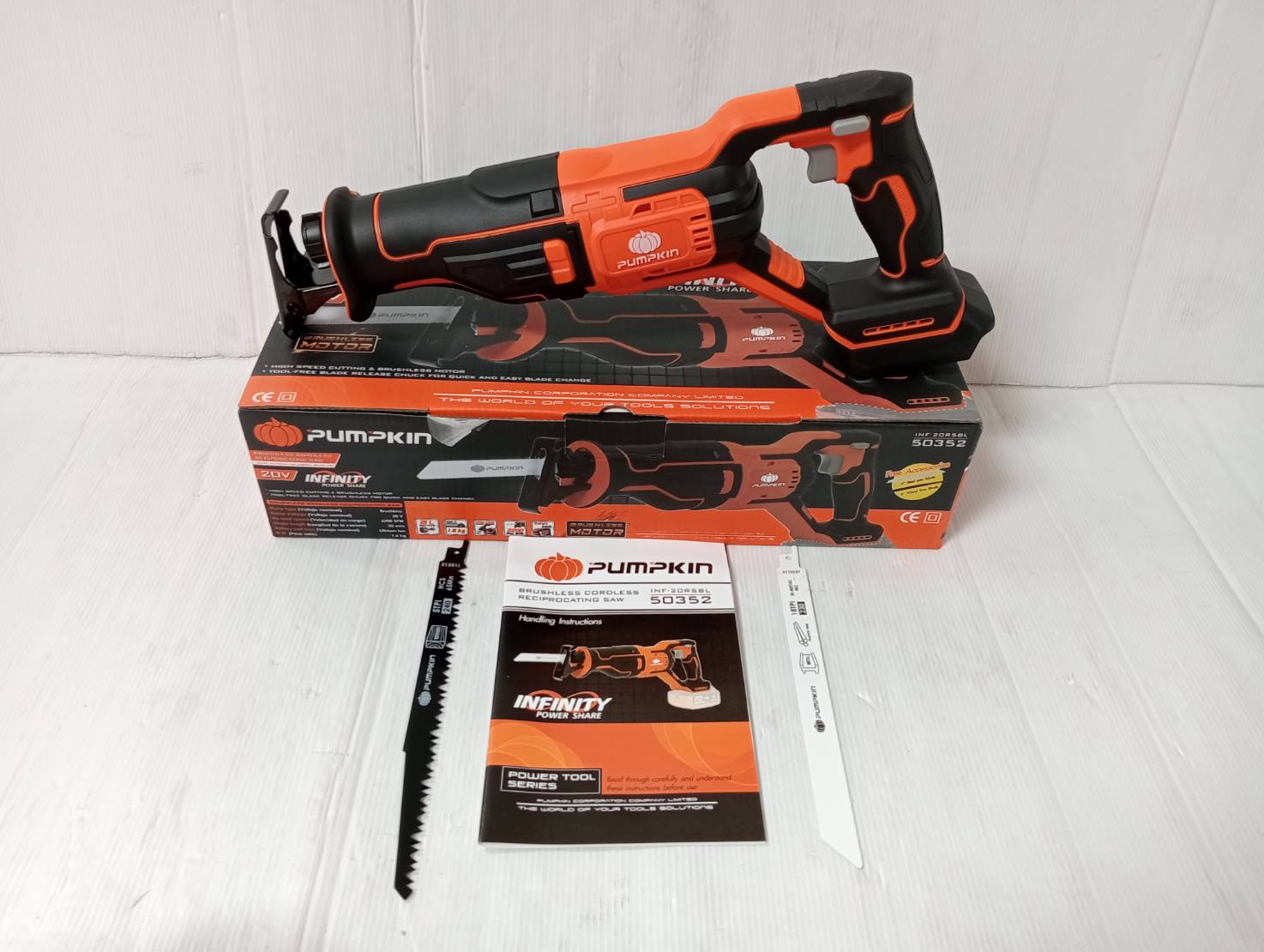 เซเบอร์ไร้สาย20V INF-20RSBL PUMPKIN (ตัวเปล่า) #50352