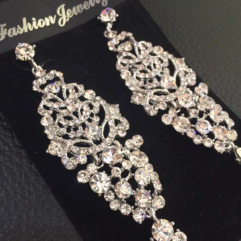 (พร้อมส่ง) ต่างหู 090 (เข็ม) ต่างหูนางงาม