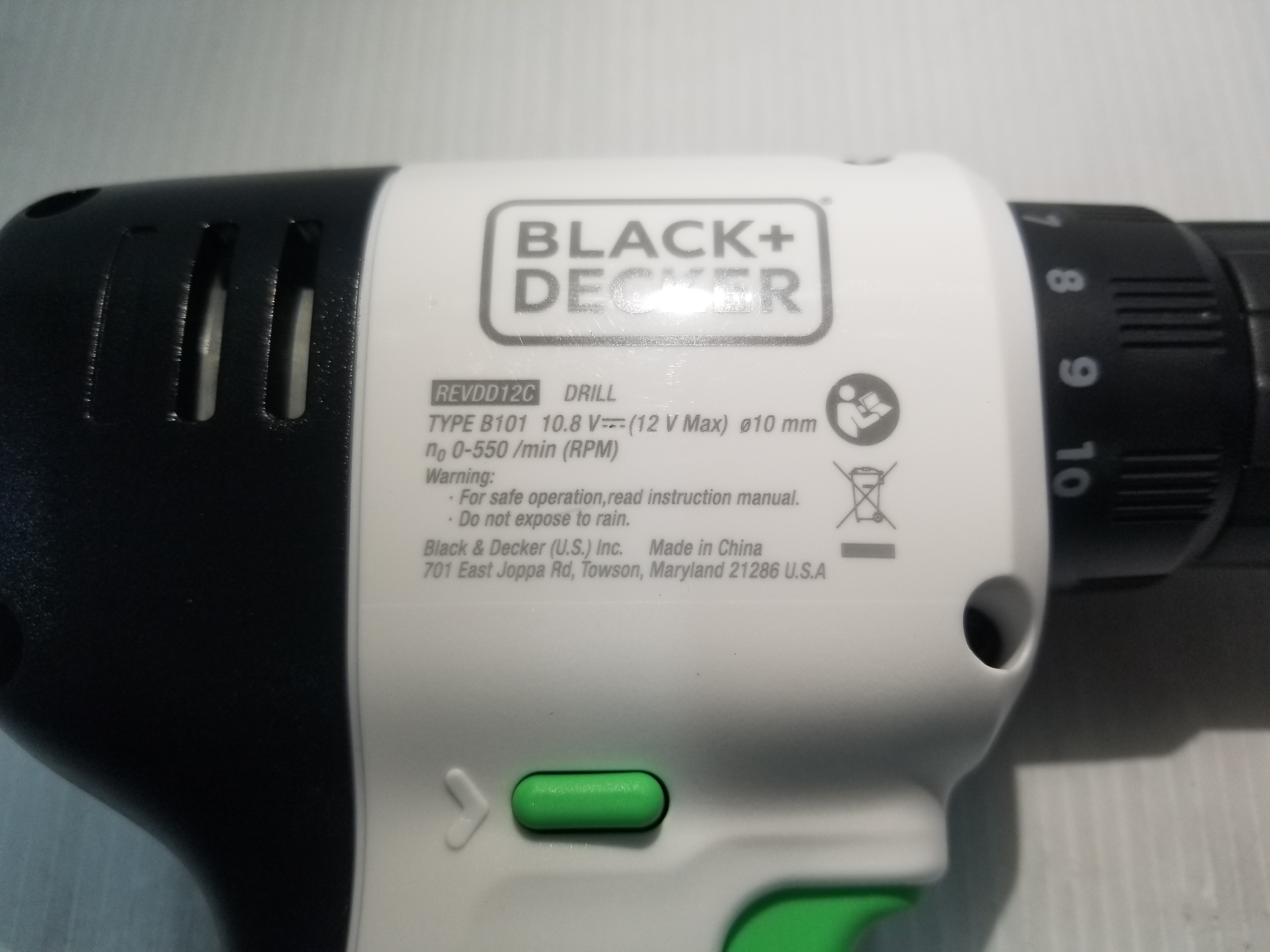 สว่านไขควง12V REVDD12C BLACK&DECKER REVIVA