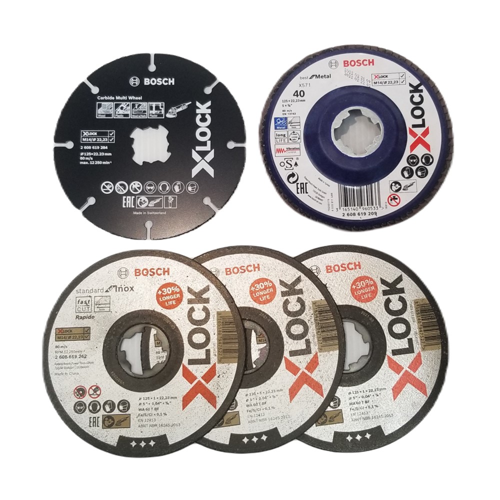 ชุดใบ5ชิ้น X-LOCK พร้อมกล่อง BOSCH #2608619374