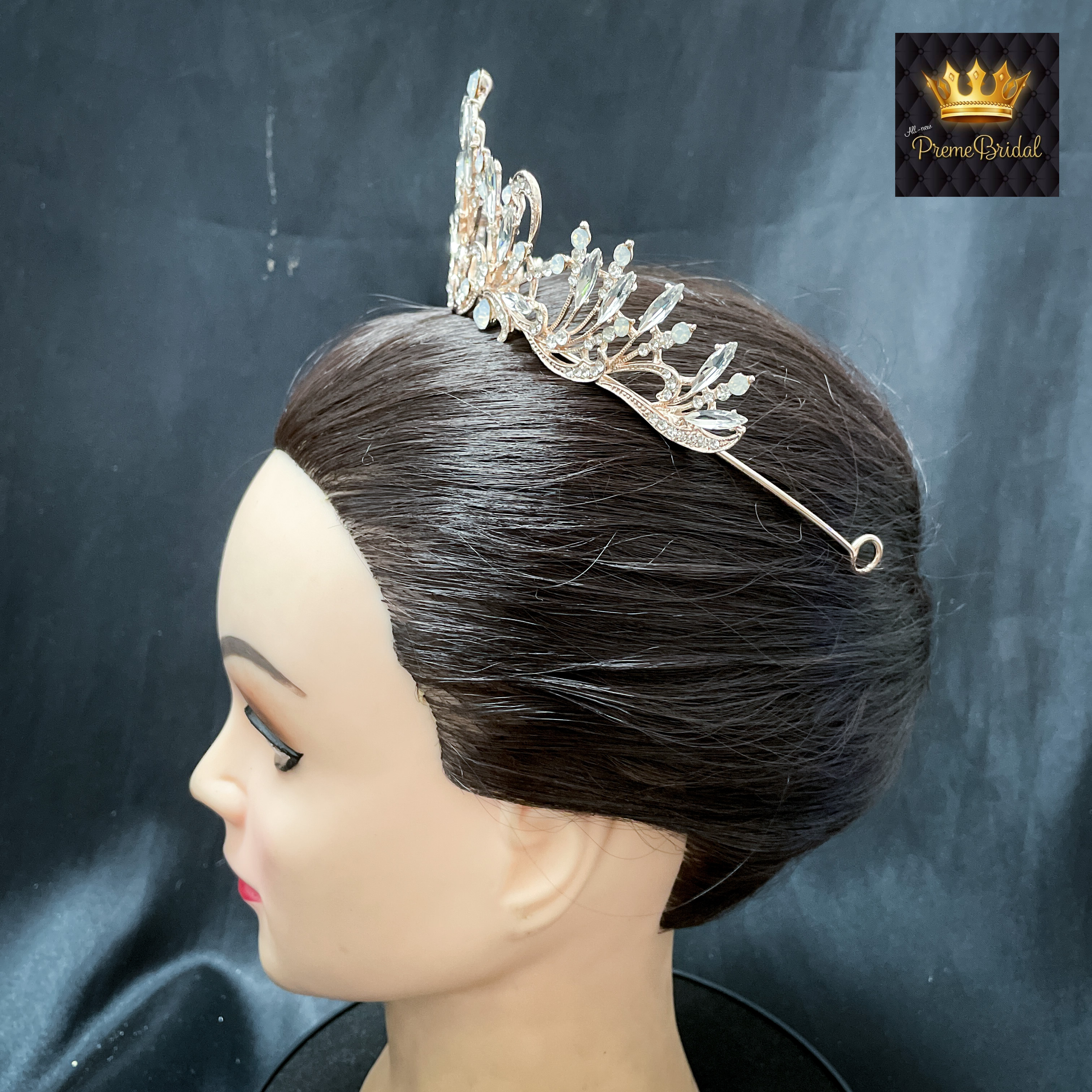 (พร้อมส่ง) เทียร่า 331 สีโรสโกลด์ มงกุฎนางงาม งานสวย ปราณีต QCเพชรทุกเม็ด สินค้าพร้อมส่งจากไทย