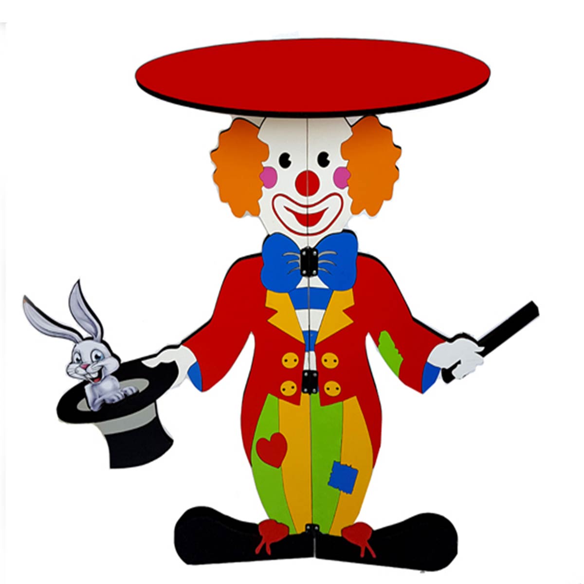 โต๊ะมายากล ลายตัวตลก Clown table