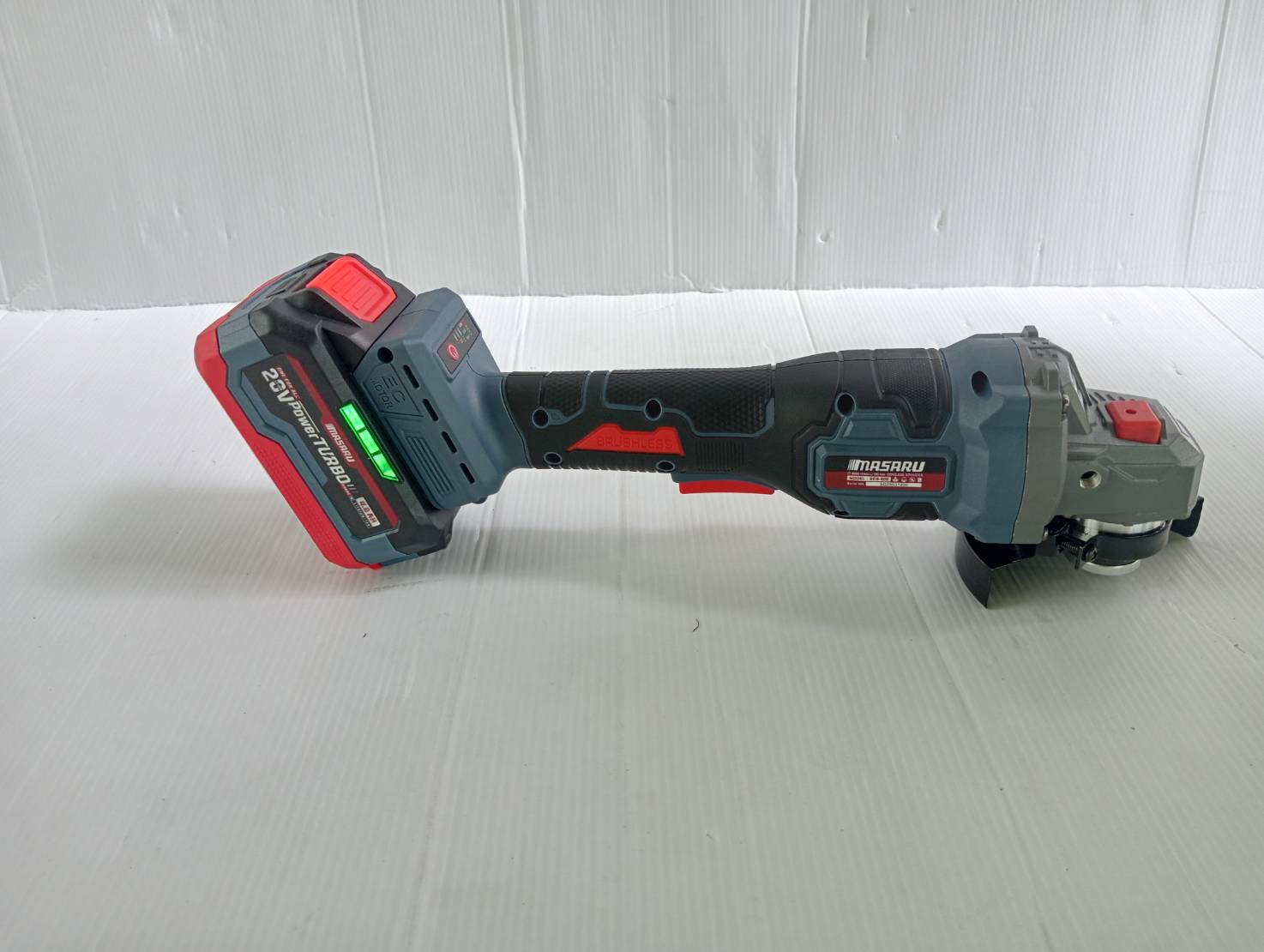 MASARU SCG-600-B1 เครื่องเจียร์ไร้สาย 4 นิ้ว Power Turbo 20V แบตรุ่นใหม่