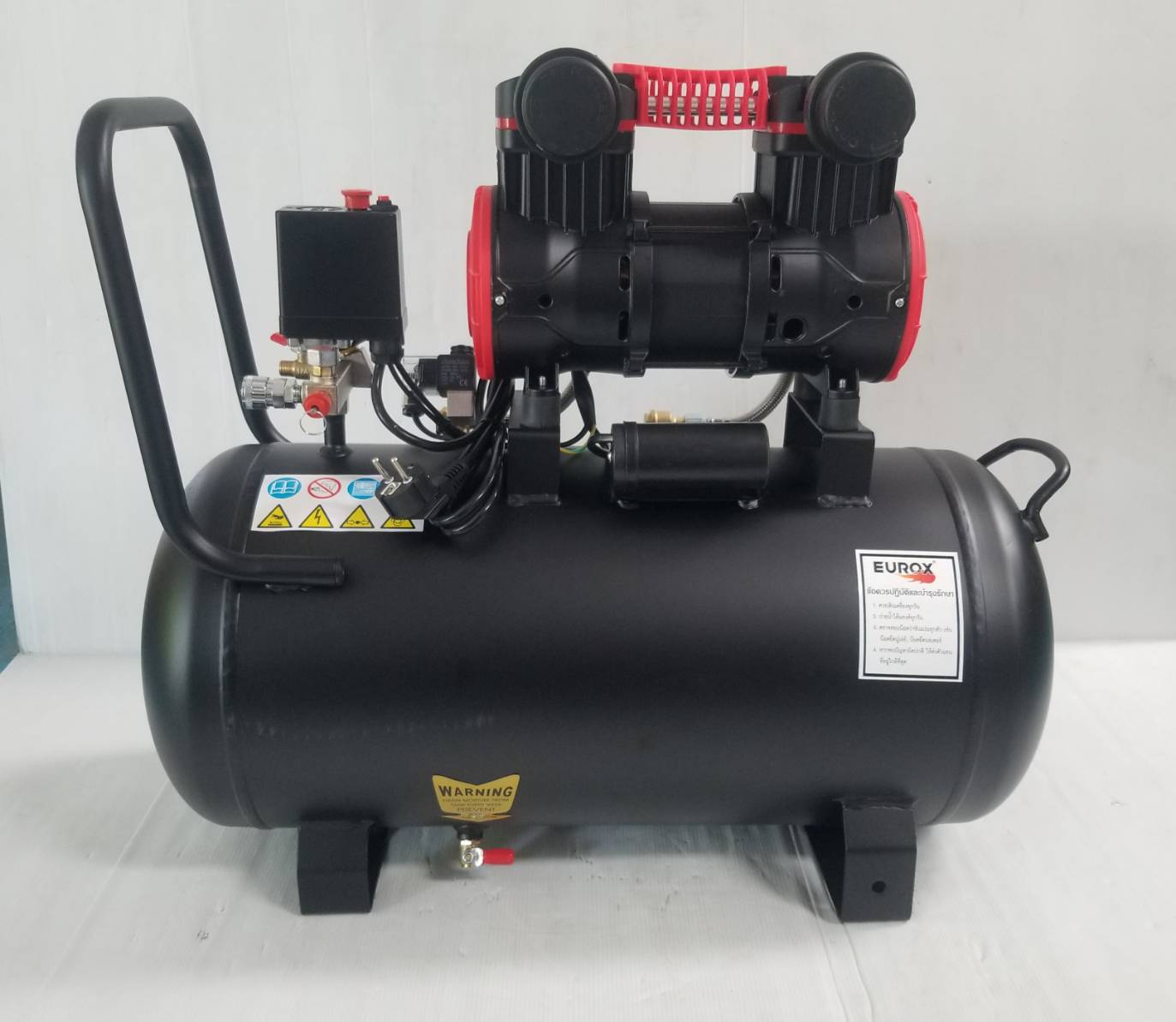 ปั๊มลมออยฟรี50ลิตร 1600W OS-50L EUROX Black Edition