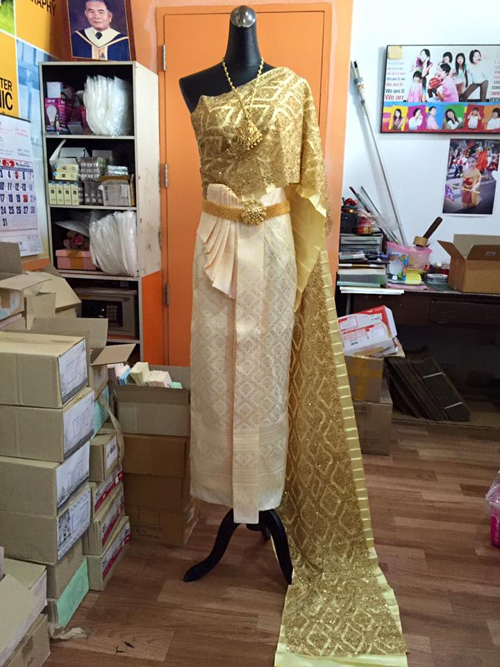 (พร้อมส่ง) ชุดไทยพร้อมส่ง รหัส 019