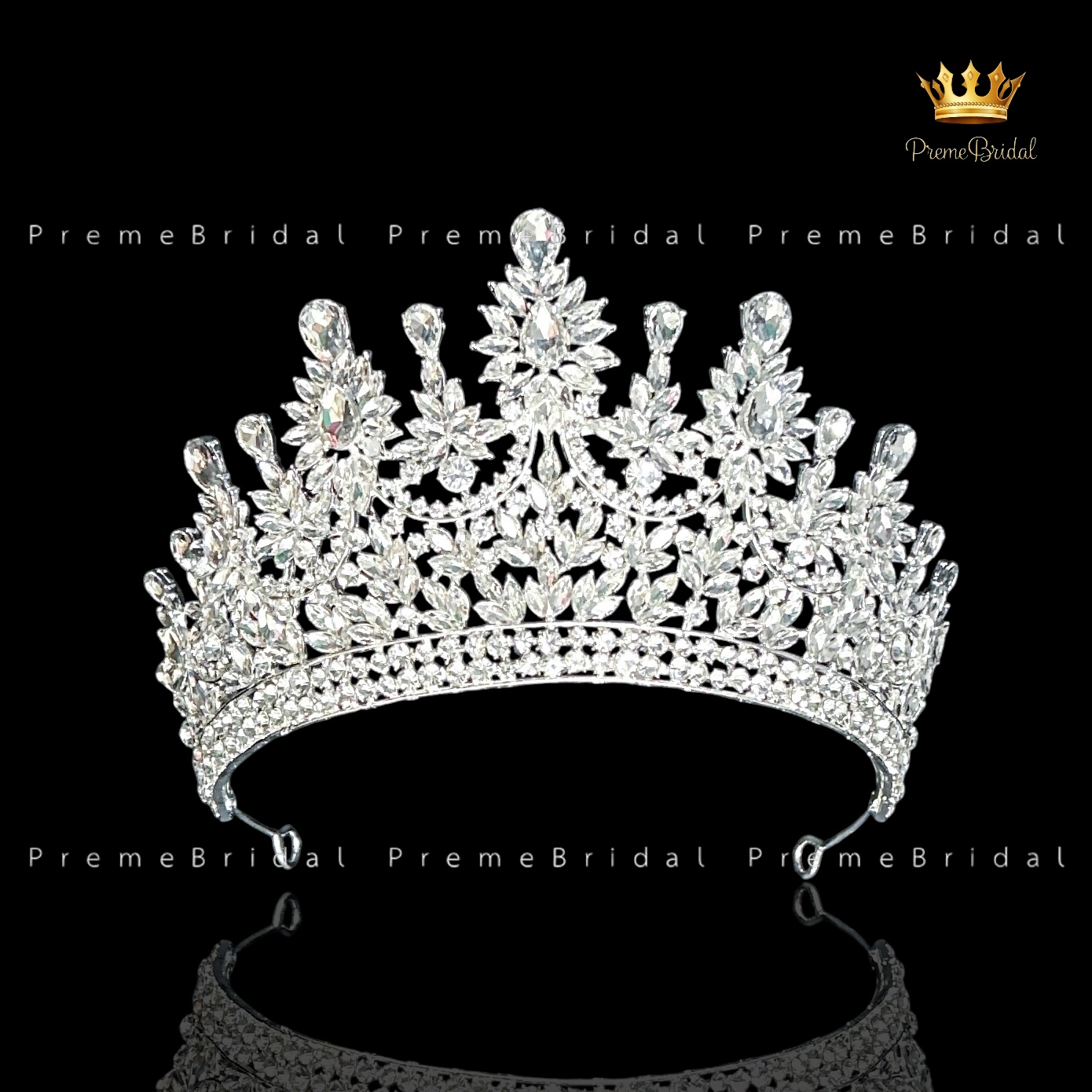 (พร้อมส่ง) เทียร่า 430 มงกุฎครึ่งหัว งานสวย ปราณีต QCเพชรทุกเม็ด สินค้าพร้อมส่งจากไทย