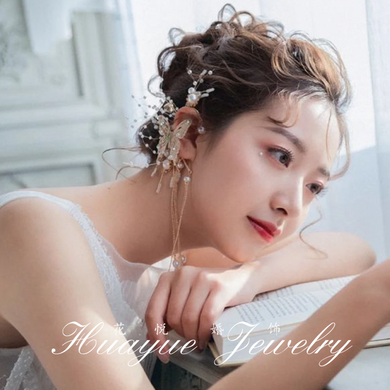 (พร้อมส่ง) Ear Cuff 005 จรหู จอนหู ผีเสื้อ ได้ทั้งคู่ เกี่ยวใบหู ใส่สวยๆ สวยงาม ทำจากโลหะสีทอง