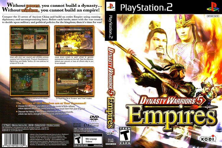 DYNASTY WARRIORS 5 EMPIRES [US : DVD5 1 Disc]