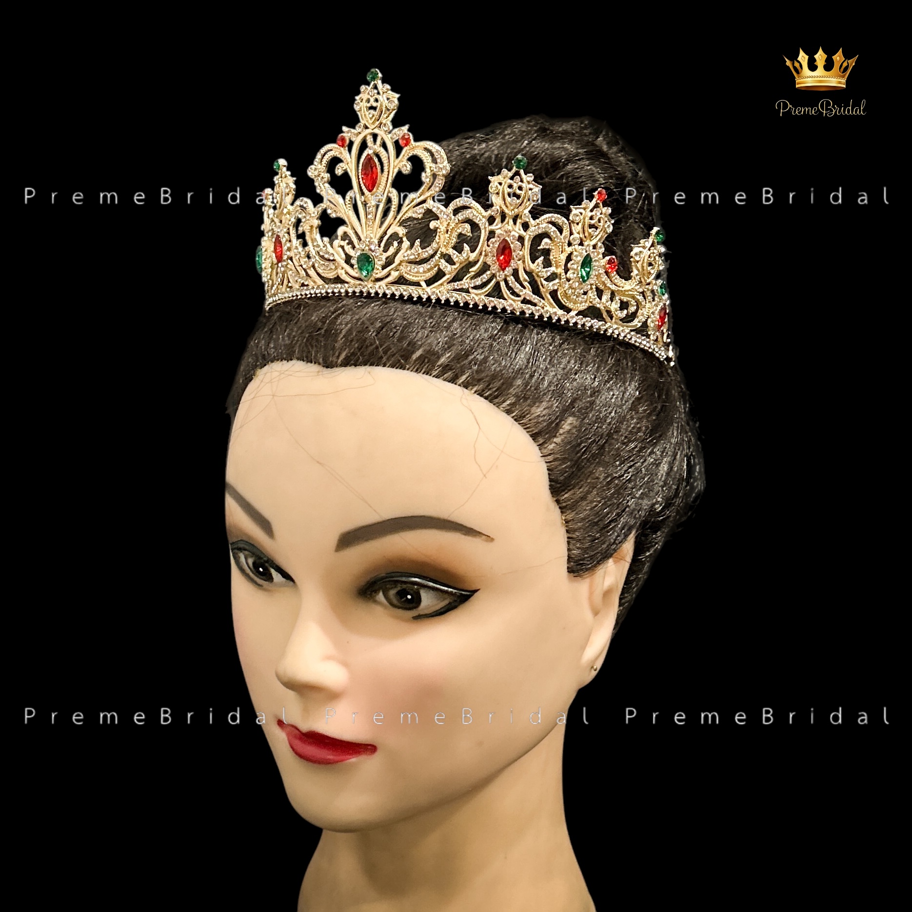 (พร้อมส่ง) มงกุฎคริสต์มาส 005 งานสวย ปราณีต QCเพชรทุกเม็ด สินค้าพร้อมส่งจากไทย