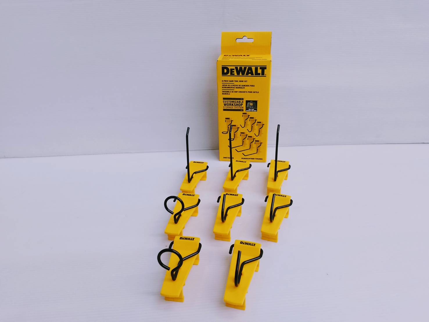 ชุดตะขอเกี่ยวเครื่องมือ8ชิ้น DWST82816 DEWALT