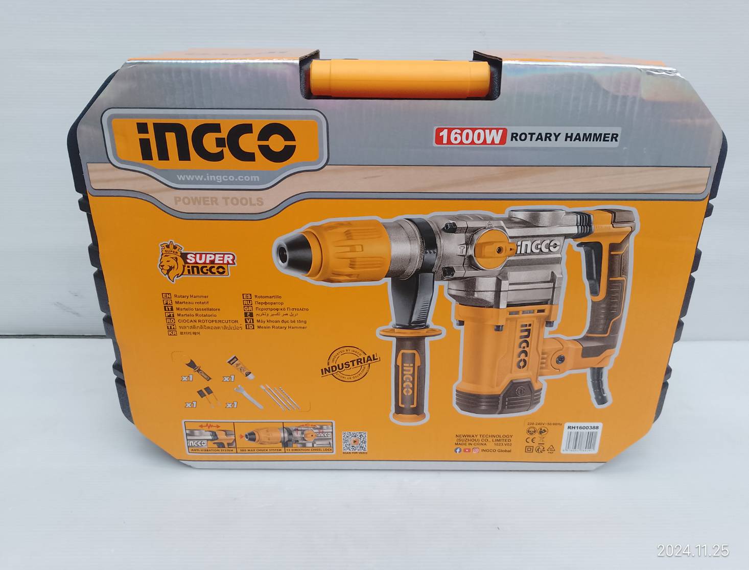 INGCO สว่านโรตารี่ 1600W Chipping Gun SDS-MAX RH1600388