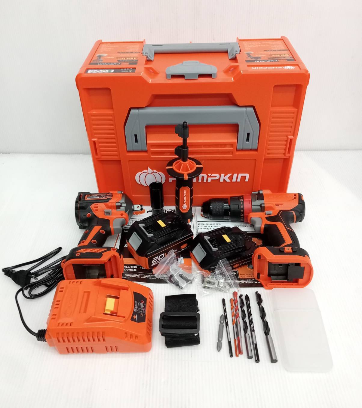 คอมโบ้สว่านกระแทก+บล็อกกระแทก INF-IMDIW-422CK PUMPKIN 50296