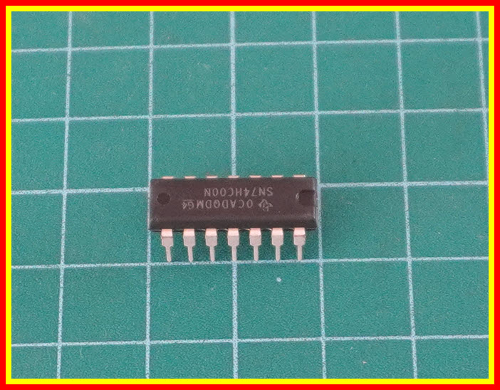 1x SN74HC00N ไอซีแนนเกท NAND-GATE ยี่ห้อ TEXAS INSTRUMENTS