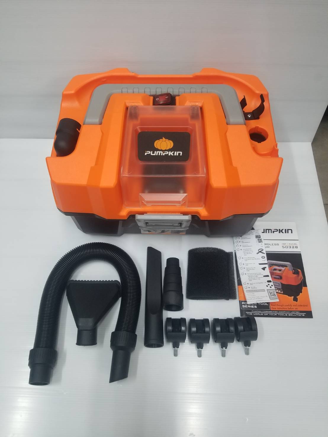 เครื่องดูดฝุ่น เปียก-แห้ง (เครื่องเปล่า) รุ่น INF-15VCBL PUMPKIN #50328