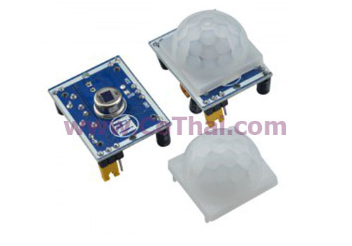โมดูล HC-SR501 PIR Detector (ตรวจจับความเคลื่อนไหว)