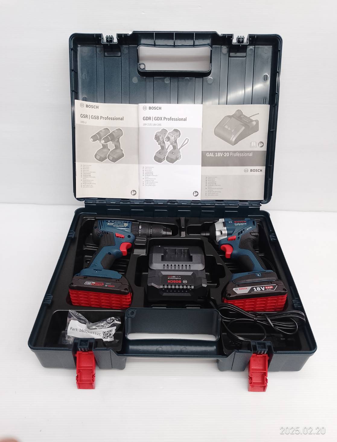 คอมโบ้สว่าน+ไขควง GSB185-LI+GDR18V-215 BOSCH