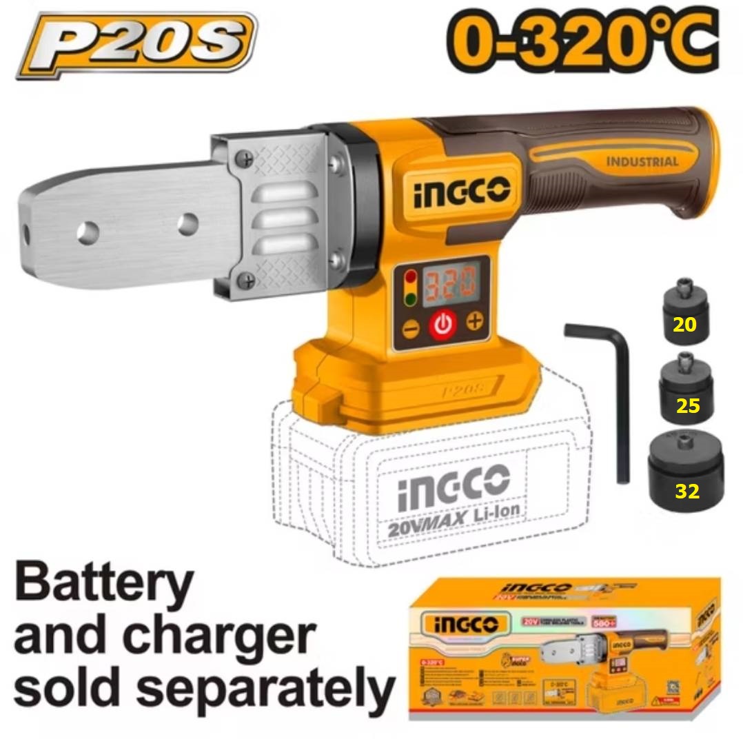 INGCO เครื่องเชื่อมท่อ20V เชื่อมได้ทั้ง PVC PPR PB PTWTLI2018
