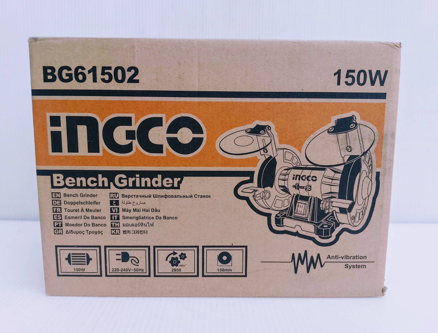 INGCO มอเตอร์หินไฟ รุ่น BG61502 ขนาด 6"