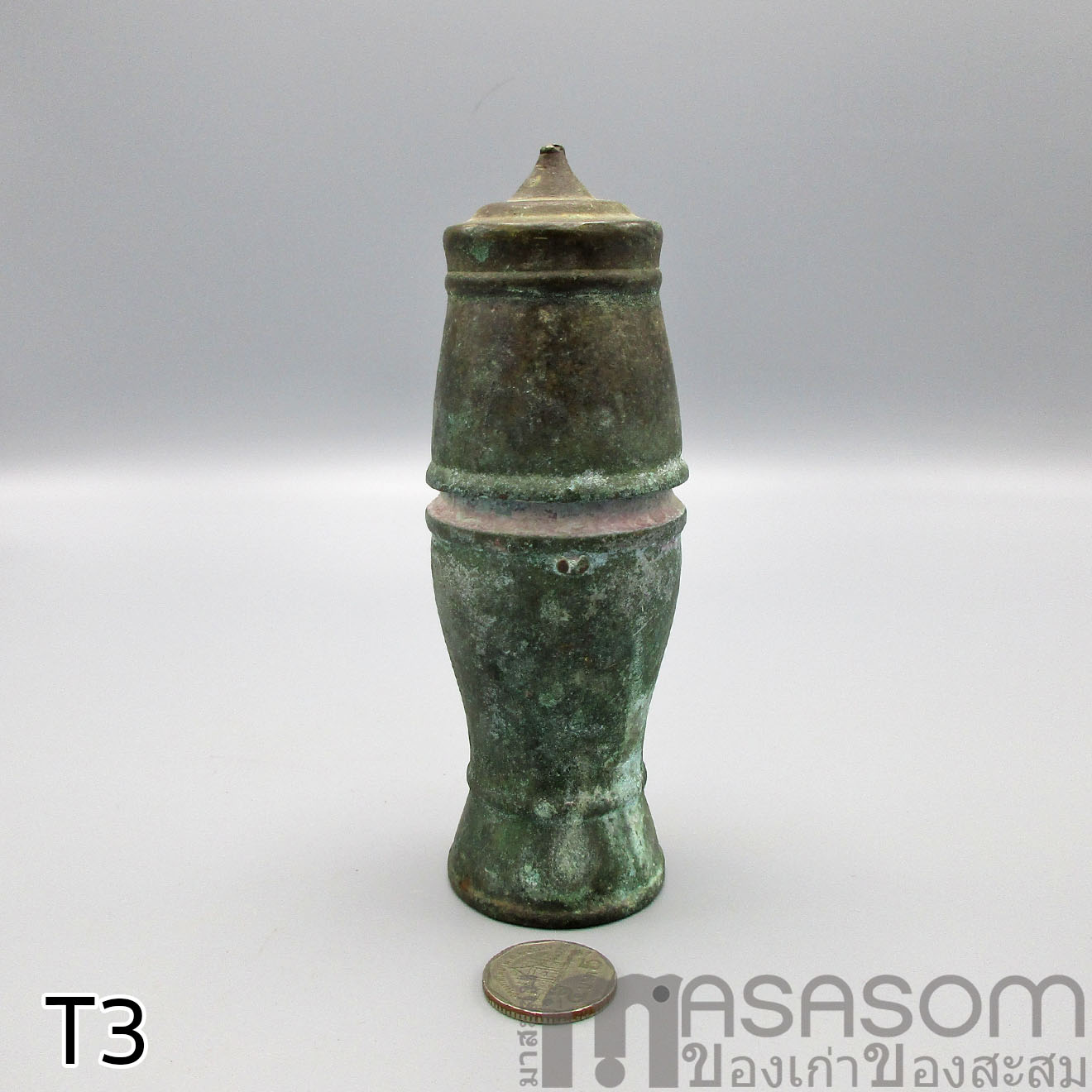 เต้าปูนทองเหลืองโบราณ