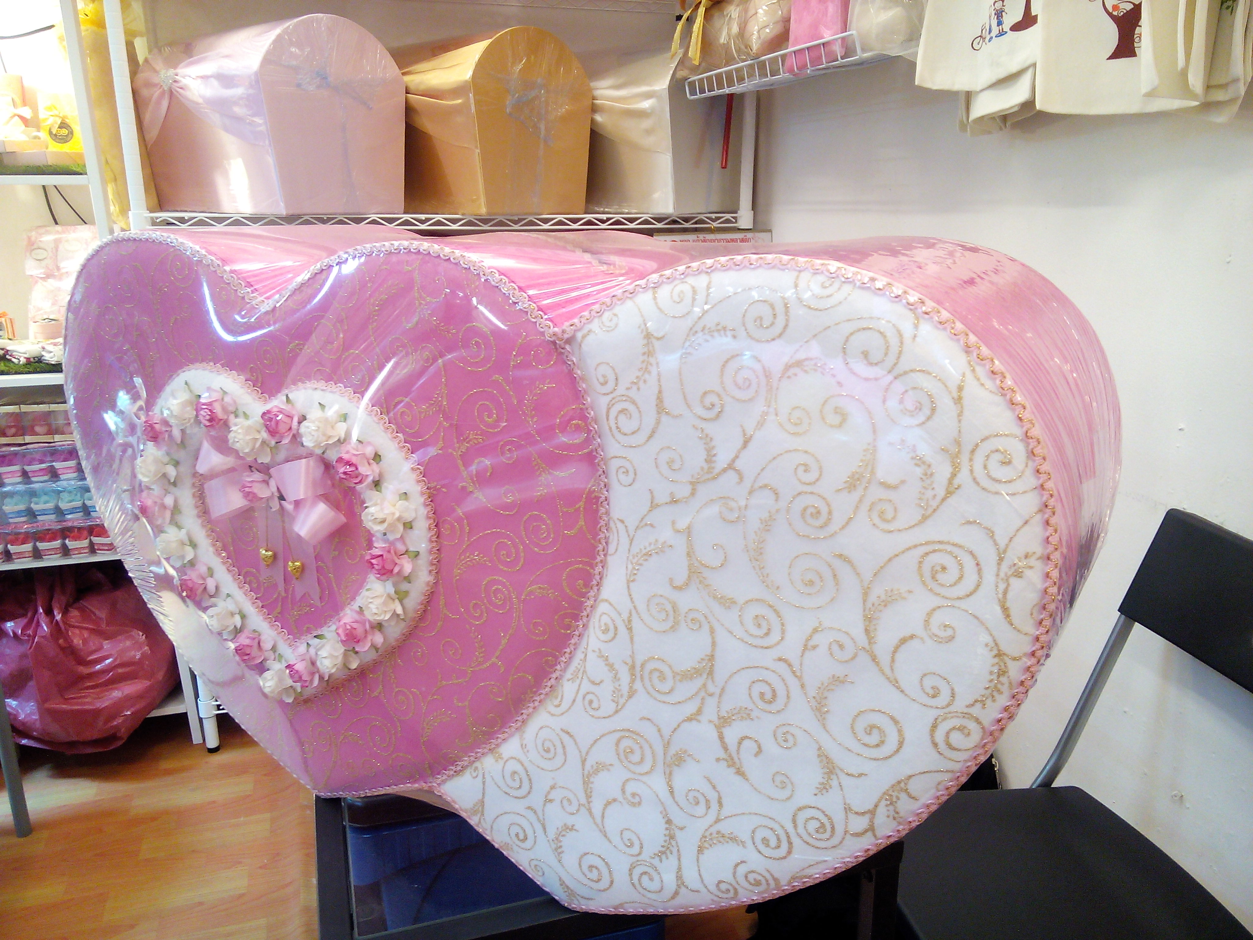 กล่องรับซองหัวใจแฝดคู่