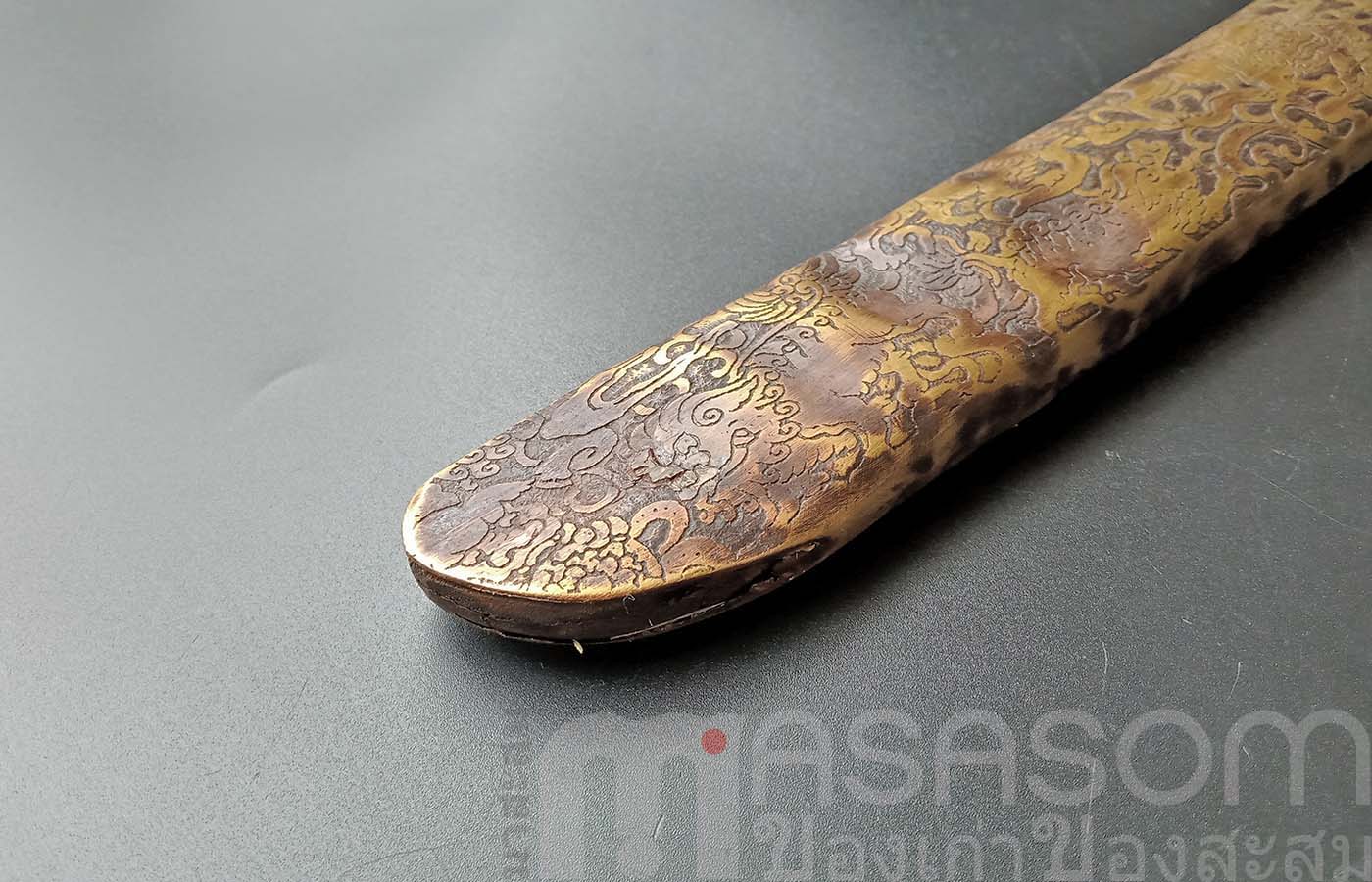 ฝักมีดทองเหลืองเก่า