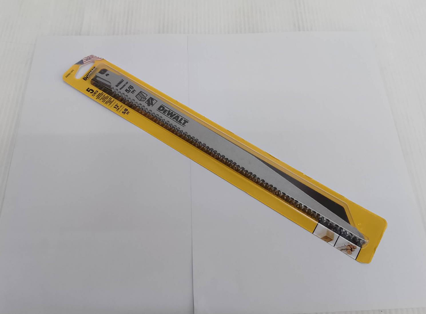 DEWALT รุ่น DWAR516P5 ใบเลื่อยชักตัดไม้ 12นิ้ว 5/6ฟัน (5 ใบ/แพ็ค)