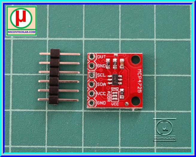 1x วงจร MCP4725 แปลงดิจิตอลเป็นแอนาล็อก 12-Bit (DAC) I2C