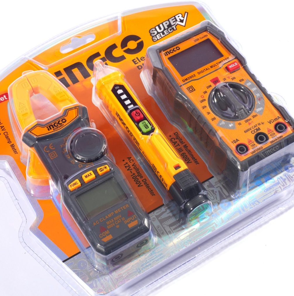 ชุดเครื่องมือวัดและทดสอบไฟฟ้า3ชิ้น DM3028 INGCO