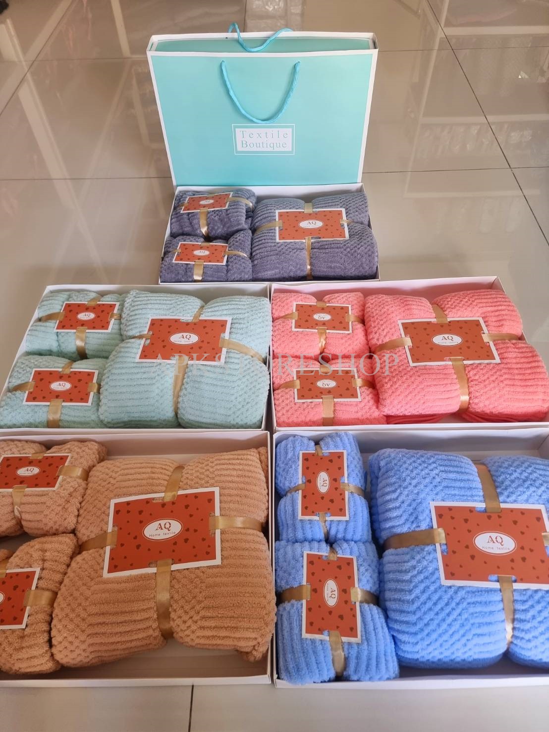 ขายส่ง ชุดเซ็ทของขวัญ3ชิ้น ขนแกะ #รังผึ้ง ส่ง 105 บาท