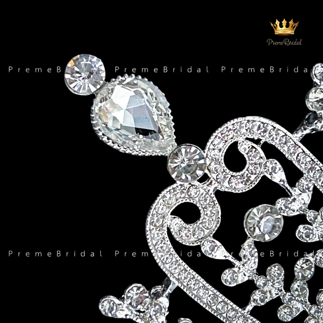 (พร้อมส่ง) เทียร่า 455 มงกุฎครึ่งหัวขนาดใหญ่ ไซส์นางงาม งานสวย ปราณีต QCเพชรทุกเม็ด สินค้าพร้อมส่งจากไทย ไม่ต้องรอจีน