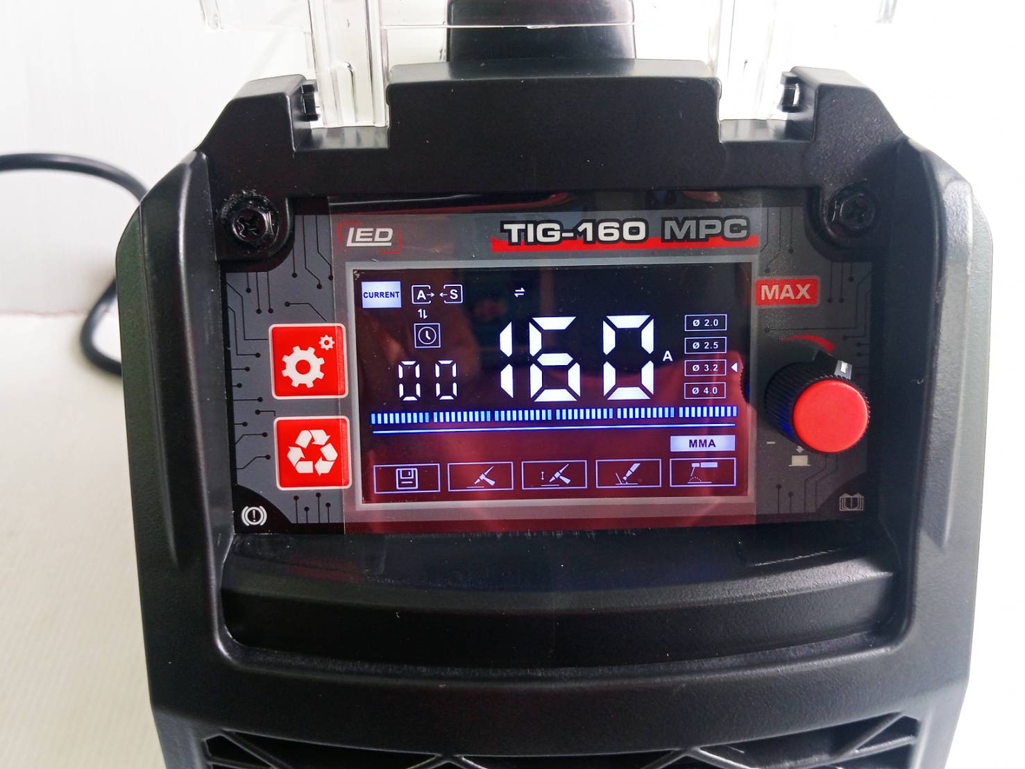 ANDELI ตู้เชื่อมอาร์กอน TIG-160MPC ปรับไฟที่ด้ามเชื่อมได้