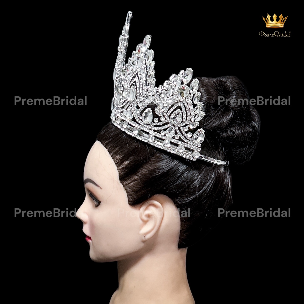 (พร้อมส่งจากไทย) มงกุฏ 129 ขนาดใหญ่ไซส์นางงาม งานสวย รุ่นฐานกลม ส่งด่วน ส่งจาก จ.อุบลราชธานี