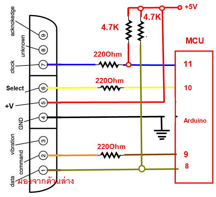 1x Joystick Playstation PS2 Controller For Robot Control (จอยสำหรับควบคุมหุ่นยนต์)