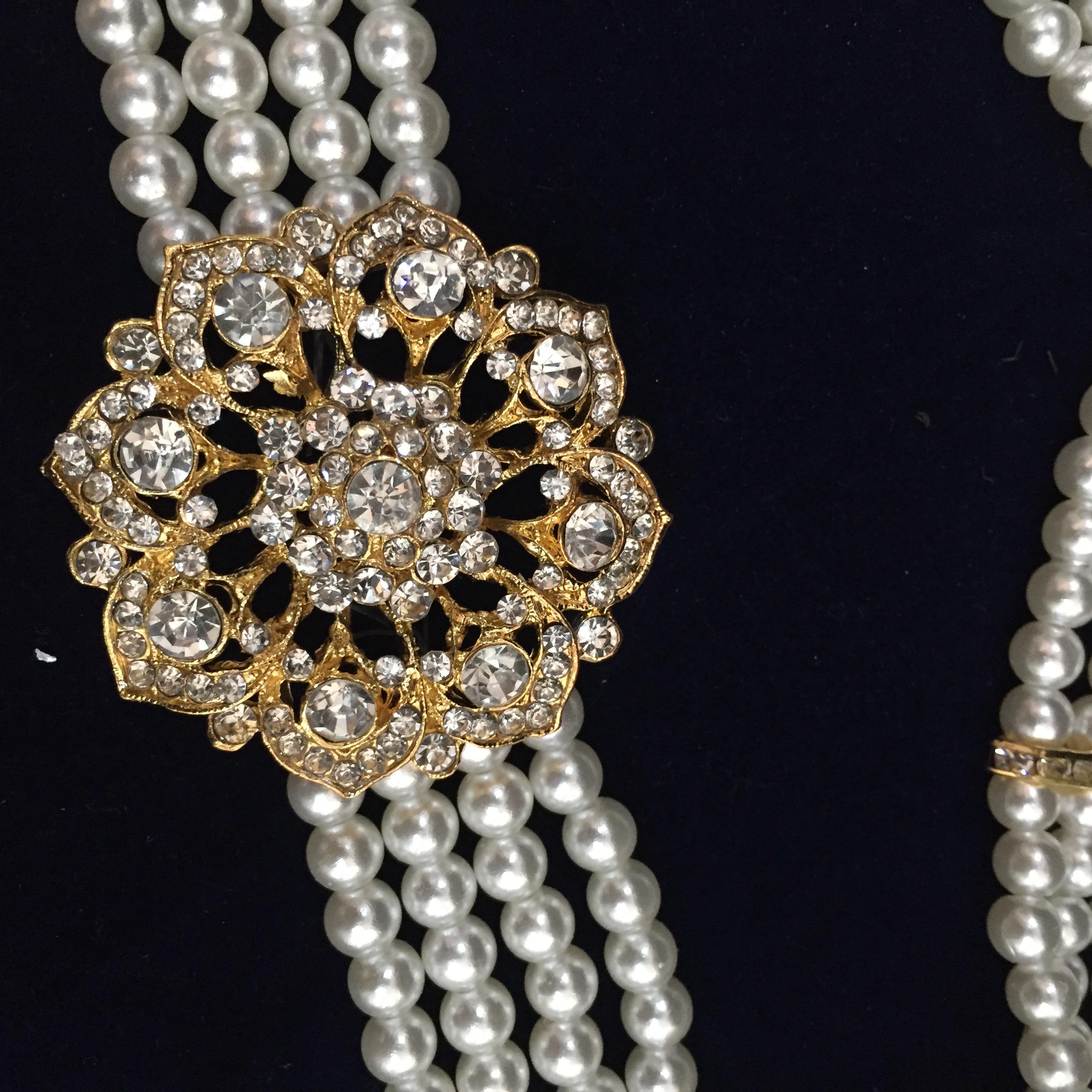 (พร้อมส่ง) เข็มขัดมุก017