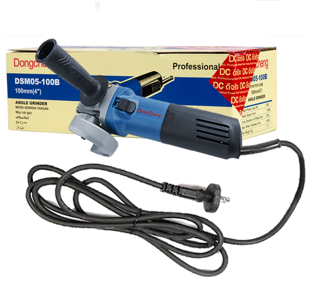 Dongcheng(DCดีจริง) DSM05-100B เครื่องเจียร 4นิ้ว 850w. สวิทซ์Safety แบบสไลด์