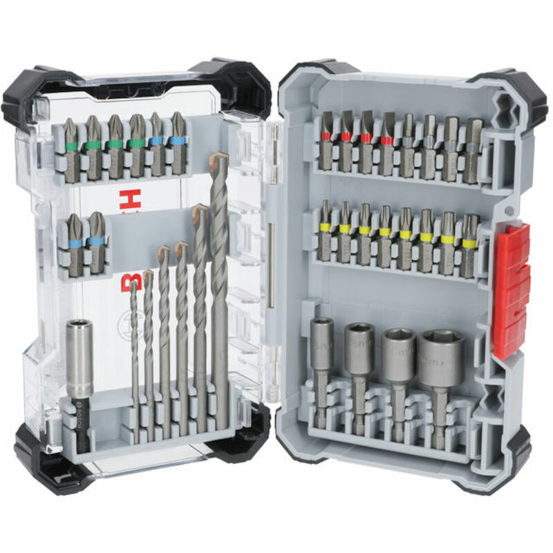 BOSCH รุ่น 2607017728 ชุดเจาะปูน Pick & Click 35 ชิ้น