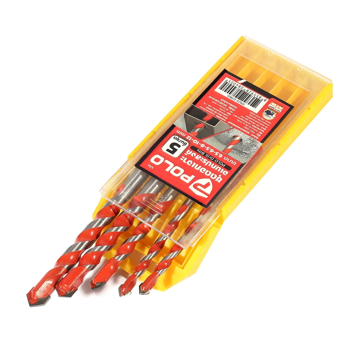 POLO TCT-5S ดอกเจาะอเนกประสงค์ (5 ดอก/ชุด) ขนาด 6.5-6.5-8-10-12 มม.