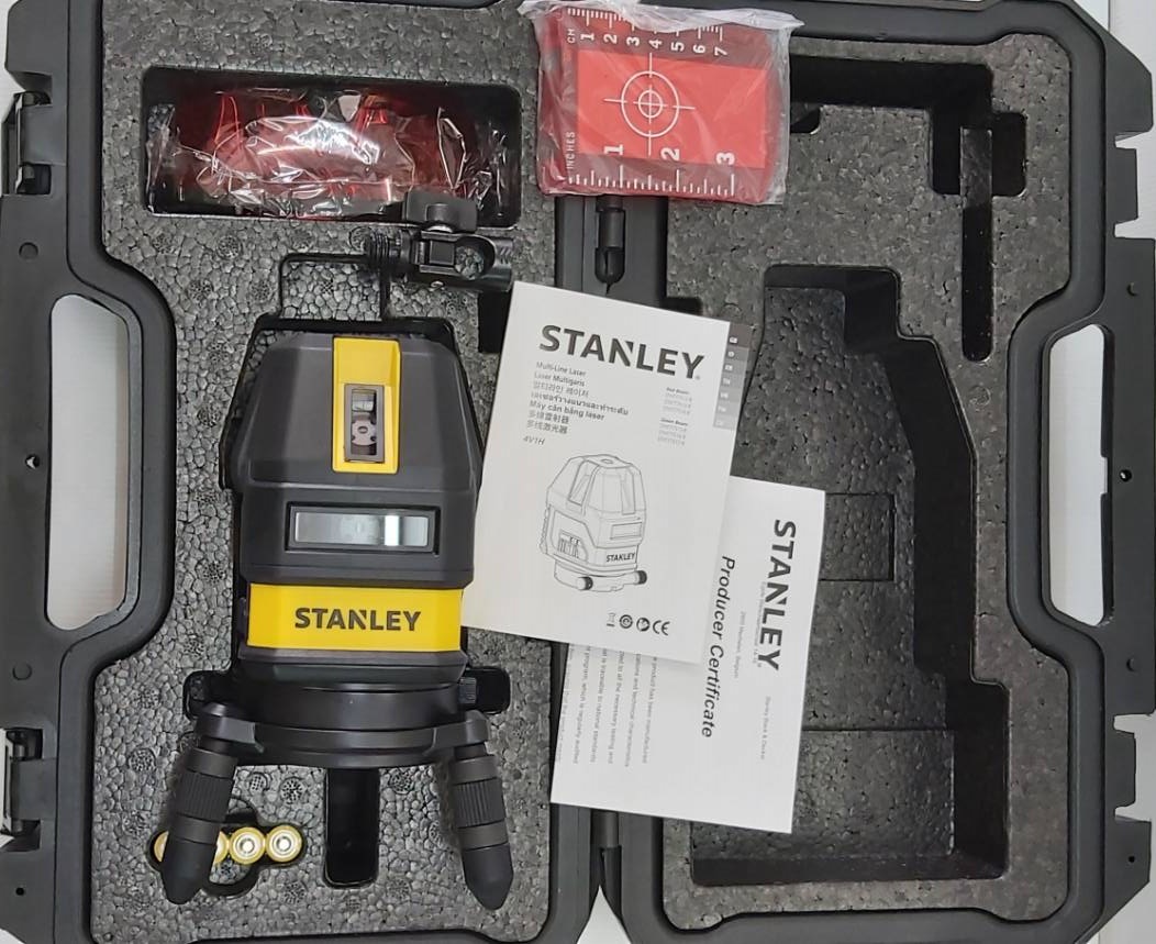 เลเซอร์ระดับ5เส้น แสงแดง STHT77513-8 STANLEY พร้อมขาตั้ง