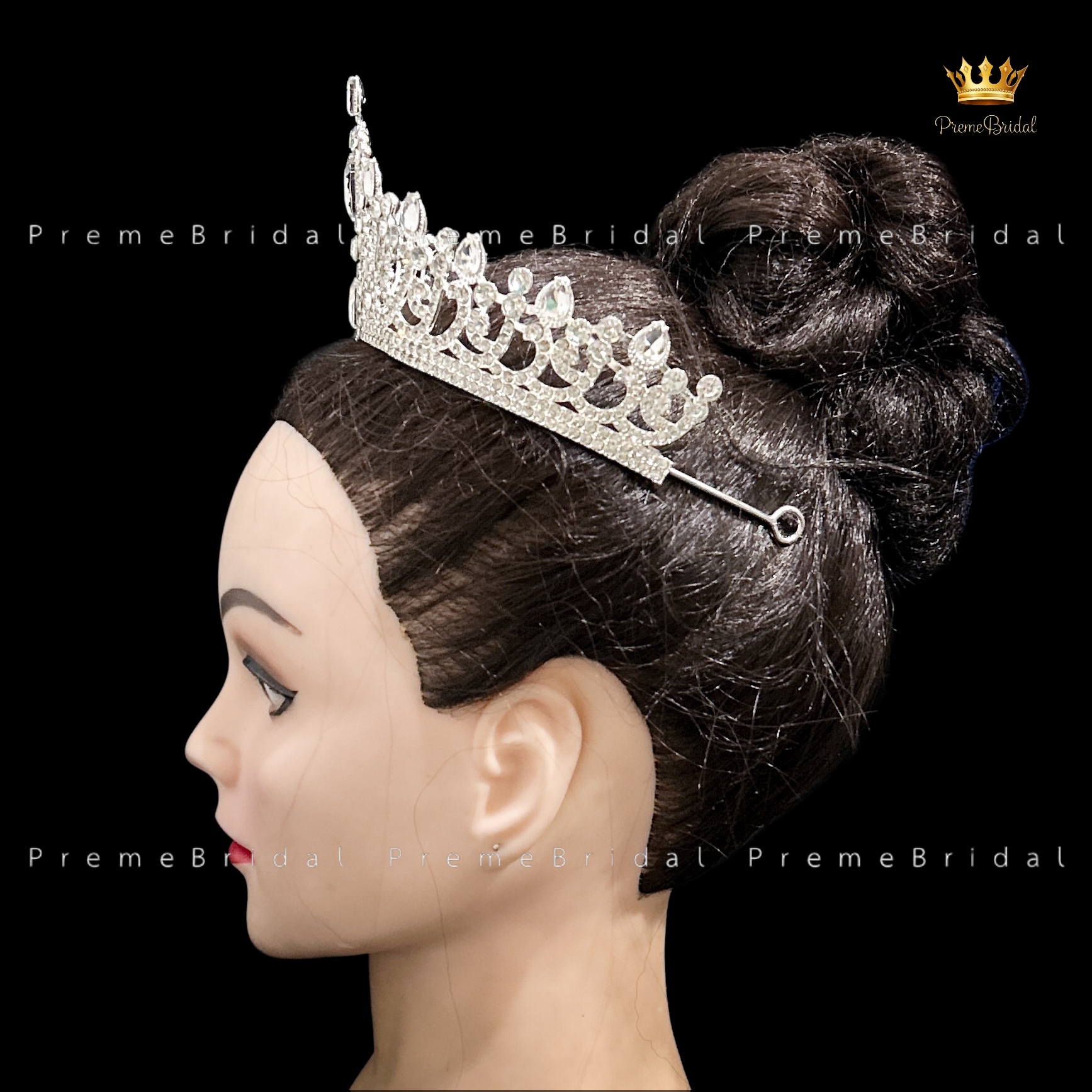 (พร้อมส่ง) เทียร่า 439 มงกุฎครึ่งหัว งานเจ้าสาว งานประกวด สวย ปราณีต QCเพชรทุกเม็ด สินค้าพร้อมส่งจากไทย