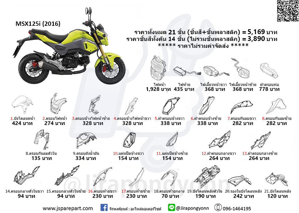 ชุดสี MSX125i SF (2016)