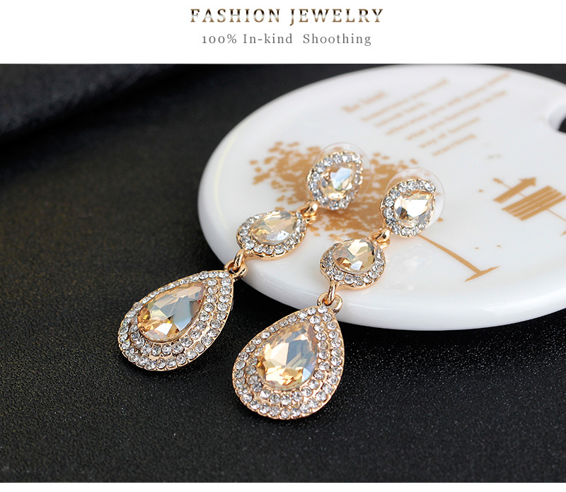 (พร้อมส่ง) ต่างหู 001 สีเหลือง (แบบเข็ม)