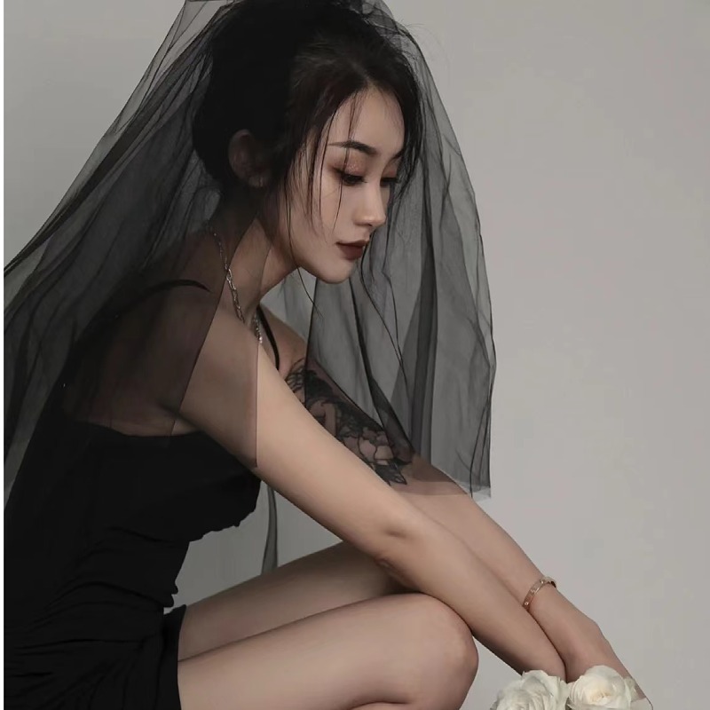 🎃🖤 เวลเจ้าสาวสีดำ BRIDAL VEIL Halloween 🖤🎃 พร้อมส่งจากไทย