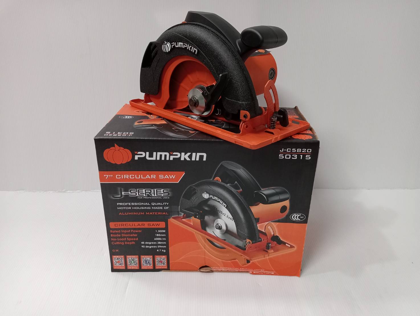 เลื่อยวงเดือน7" J-C5820 PUMPKIN #50315