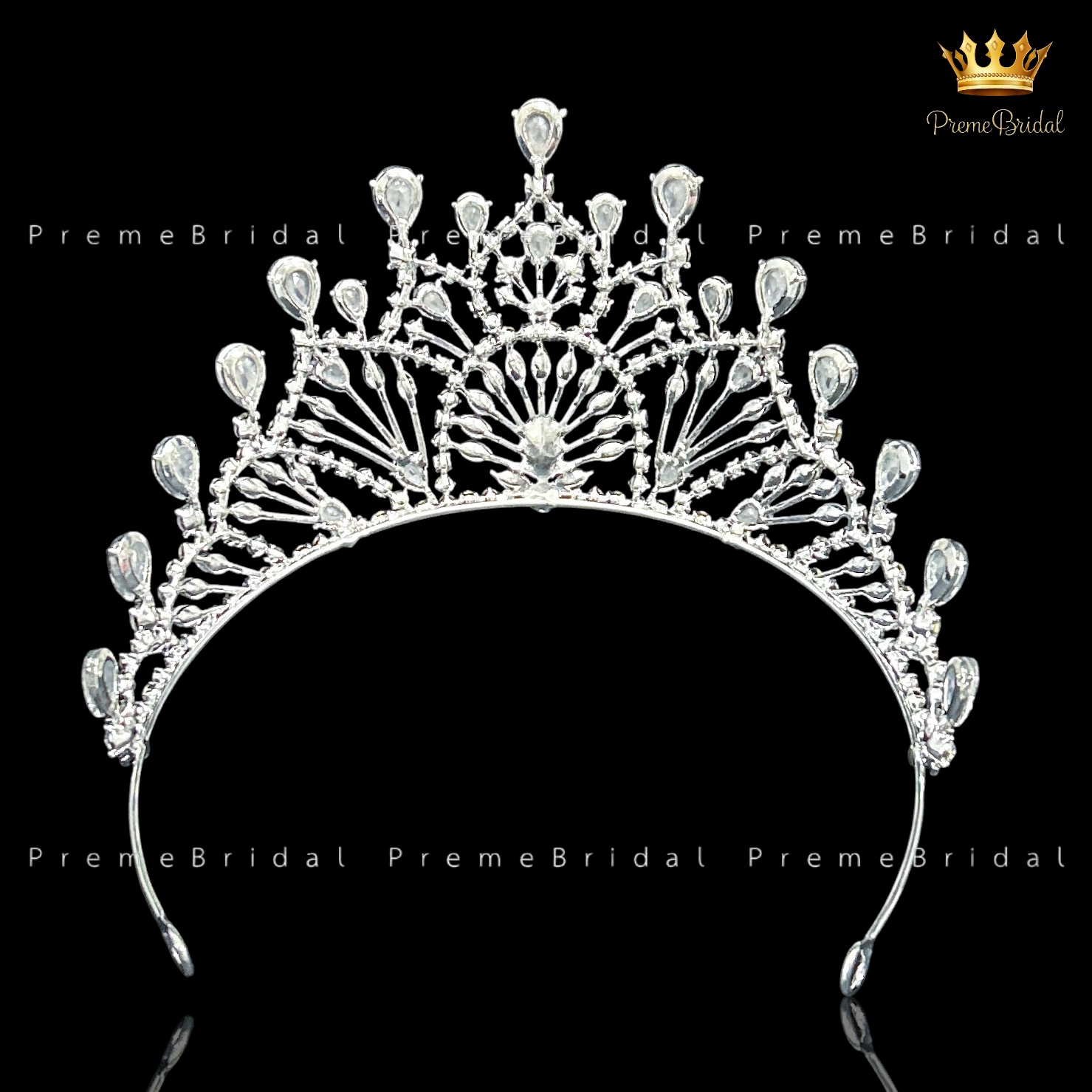 (พร้อมส่ง) เทียร่า 448 มงกุฎครึ่งหัว ไซส์นางงาม ปราณีต QCเพชรทุกเม็ด สินค้าพร้อมส่งจากไทย